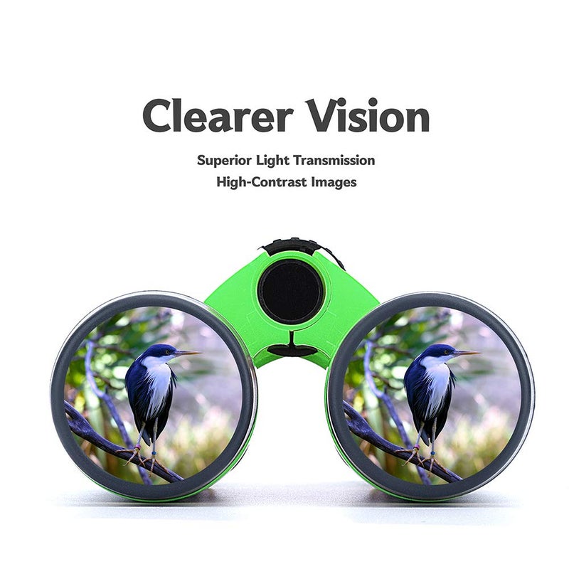 Vanstarry Compact Binoculars for Kids Bird Watching Hiking Camping Fishing Accessories Gear Essentials Best Toy Gifts for Boys Girls Children Toddler Waterproof 5X30 Optical Lens Including Compass - Image 5